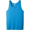 Custom BELLA+CANVAS Unisex Jersey Tank. Neon Blue