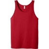 Custom BELLA+CANVAS Unisex Jersey Tank. Red
