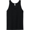Custom BELLA+CANVAS Unisex Heather CVC Tank Solid Black Blend