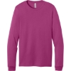 Custom BELLA+CANVAS Unisex Jersey Long Sleeve Tee. Berry Pink