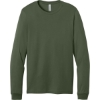 Custom BELLA+CANVAS Unisex Jersey Long Sleeve Tee. Military Green