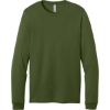 Custom BELLA+CANVAS Unisex Jersey Long Sleeve Tee. Olive Green