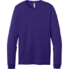 Custom BELLA+CANVAS Unisex Jersey Long Sleeve Tee. Team Purple