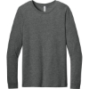 Custom BELLA+CANVAS Unisex Heather CVC Long Sleeve Tee Deep Heather Gray