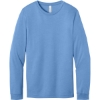 Custom BELLA+CANVAS Unisex Heather CVC Long Sleeve Tee Heather Carolina Blue