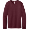 Custom BELLA+CANVAS Unisex Heather CVC Long Sleeve Tee Heather Cardinal Red