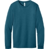 Custom BELLA+CANVAS Unisex Heather CVC Long Sleeve Tee Heather Deep Teal Blue