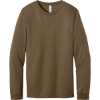 Custom BELLA+CANVAS Unisex Heather CVC Long Sleeve Tee Heather Brown