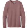 Custom BELLA+CANVAS Unisex Heather CVC Long Sleeve Tee Heather Mauve Red