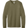Custom BELLA+CANVAS Unisex Heather CVC Long Sleeve Tee Heather Olive Green