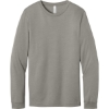 Custom BELLA+CANVAS Unisex Heather CVC Long Sleeve Tee Heather Stone Gray
