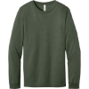 Custom BELLA+CANVAS Unisex Heather CVC Long Sleeve Tee Heather Military Green