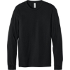 Custom BELLA+CANVAS Unisex Heather CVC Long Sleeve Tee Solid Black Blend