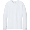 Custom BELLA+CANVAS Unisex Heather CVC Long Sleeve Tee Solid White Blend