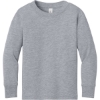 Custom BELLA+CANVAS Toddler Jersey Long Sleeve Tee Athletic Heather Gray