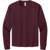 Custom BELLA+CANVAS Unisex 6-Ounce Heavyweight Long Sleeve Tee Maroon Red