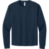 Custom BELLA+CANVAS Unisex 6-Ounce Heavyweight Long Sleeve Tee Navy Blue