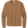 Custom BELLA+CANVAS Unisex 6-Ounce Heavyweight Long Sleeve Tee Toast Brown