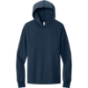 Custom BELLA+CANVAS Unisex Jersey Long Sleeve Hoodie. Heather Navy Blue