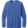 Custom BELLA+CANVAS Unisex Triblend Long Sleeve Tee BlueTB