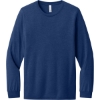 Custom BELLA+CANVAS Unisex Triblend Long Sleeve Tee NavyTB