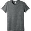 Custom BELLA+CANVAS Unisex Poly-Cotton Short Sleeve Tee. Asphalt Gray Slub