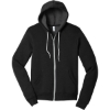 Custom BELLA+CANVAS Unisex Sponge Fleece Full-Zip Hoodie. Black Heather