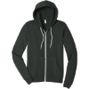 Custom BELLA+CANVAS Unisex Sponge Fleece Full-Zip Hoodie. Dark Grey