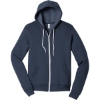Custom BELLA+CANVAS Unisex Sponge Fleece Full-Zip Hoodie. Heather Navy Blue