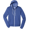 Custom BELLA+CANVAS Unisex Sponge Fleece Full-Zip Hoodie. Heather True Royal Blue