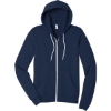 Custom BELLA+CANVAS Unisex Sponge Fleece Full-Zip Hoodie. Navy Blue