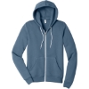 Custom BELLA+CANVAS Unisex Sponge Fleece Full-Zip Hoodie. Steel Blue