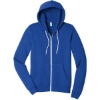 Custom BELLA+CANVAS Unisex Sponge Fleece Full-Zip Hoodie. True Royal Blue