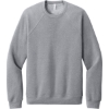 Custom BELLA+CANVAS Unisex Sponge Fleece Raglan Sweatshirt. Athletic Heather Gray