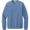 Custom BELLA+CANVAS Unisex Sponge Fleece Raglan Sweatshirt. Lavender Blue