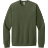 Custom BELLA+CANVAS Unisex Sponge Fleece Raglan Sweatshirt. Military Green
