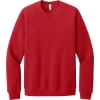Custom BELLA+CANVAS Unisex Sponge Fleece Raglan Sweatshirt. Red