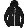Custom BELLA+CANVAS Unisex Triblend Sponge Fleece Full-Zip Hoodie. Sld Black TB