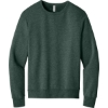 Custom BELLA+CANVAS Unisex Sponge Fleece Classic Crewneck Sweatshirt Heather Forest Green
