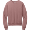 Custom BELLA+CANVAS Unisex Sponge Fleece Classic Crewneck Sweatshirt Mauve Red