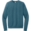 Custom BELLA+CANVAS Unisex Sponge Fleece Drop Shoulder Sweatshirt. Heather Deep Teal Blue