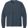 Custom BELLA+CANVAS Unisex Heavyweight Garment-Dyed Long Sleeve Tee Washed Navy Blue