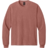 Custom BELLA+CANVAS Unisex Heavyweight Garment-Dyed Long Sleeve Tee Washed Chestnut Brown