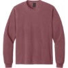 Custom BELLA+CANVAS Unisex Heavyweight Garment-Dyed Long Sleeve Tee Washed Maroon Red