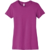 Custom BELLA+CANVAS Womens Slim Fit Tee. Berry Pink