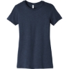 Custom BELLA+CANVAS Womens Slim Fit Tee. Heather Navy Blue