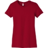 Custom BELLA+CANVAS Womens Slim Fit Tee. Red