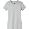 Custom BELLA+CANVAS Womens Slim Fit Tee. Silver