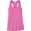 Custom BELLA+CANVAS Womens Jersey Racerback Tank. Charity Pink