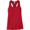Custom BELLA+CANVAS Womens Jersey Racerback Tank. Red